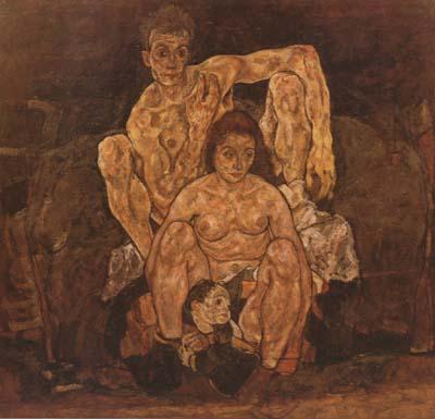 Egon Schiele The Family (mk20) oil painting image